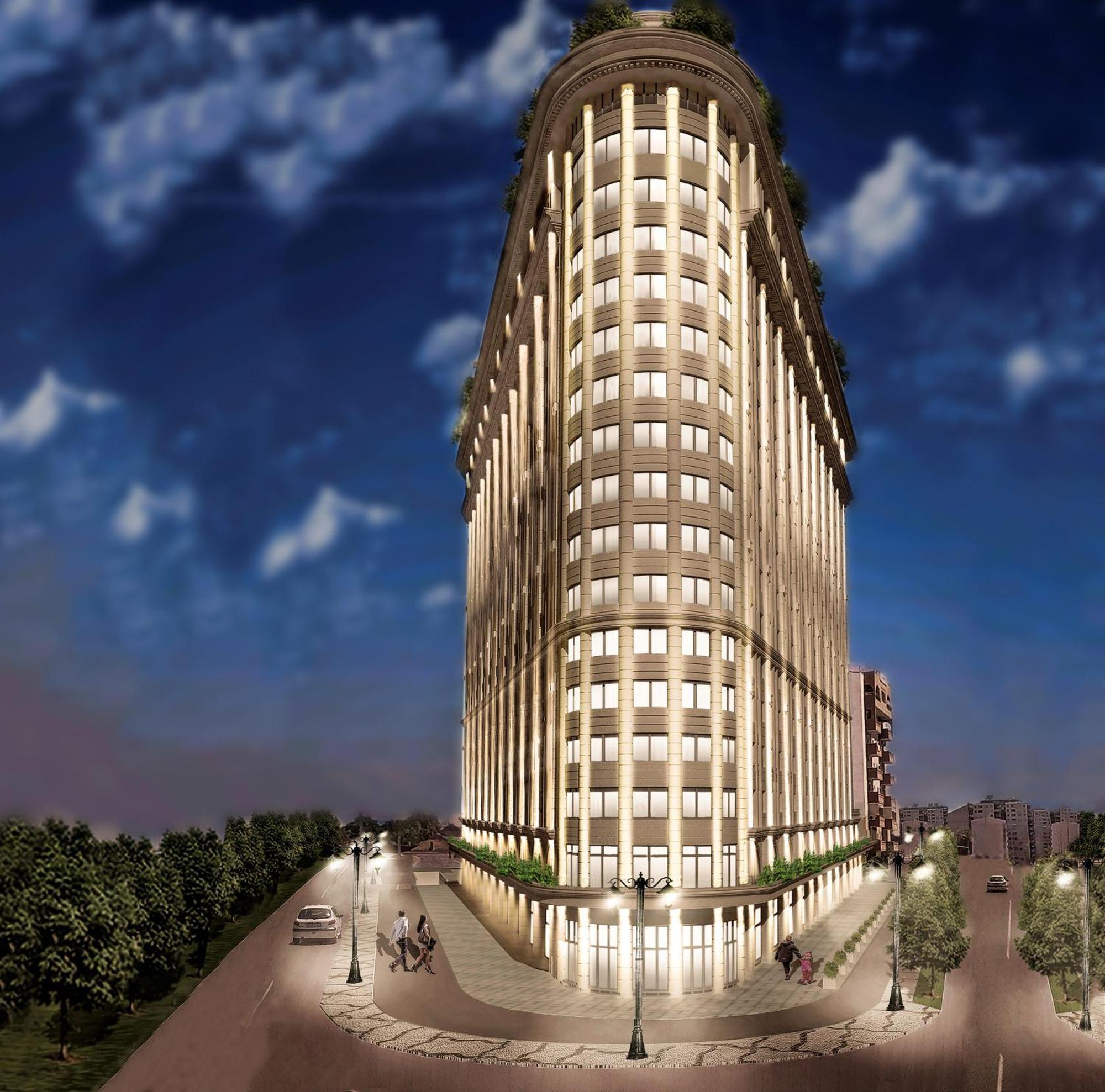 Modern Flatiron Apartment, Skopje Center エクステリア 写真